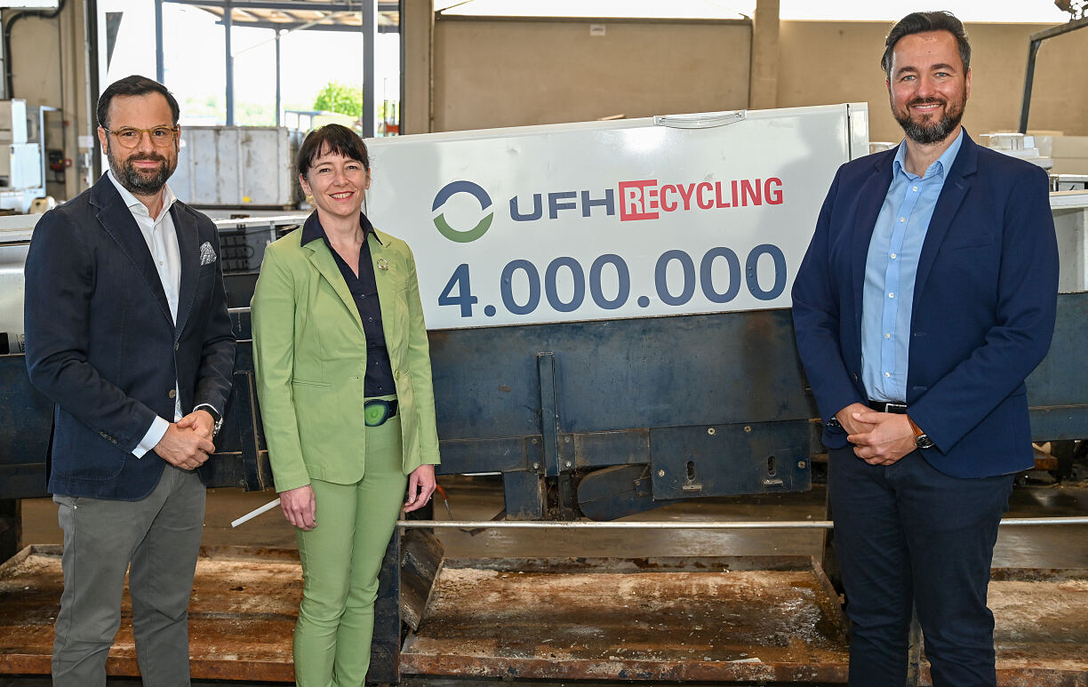 Meilenstein für UFH RE-cycling: 4 Millionen recycelte Kühlgeräte