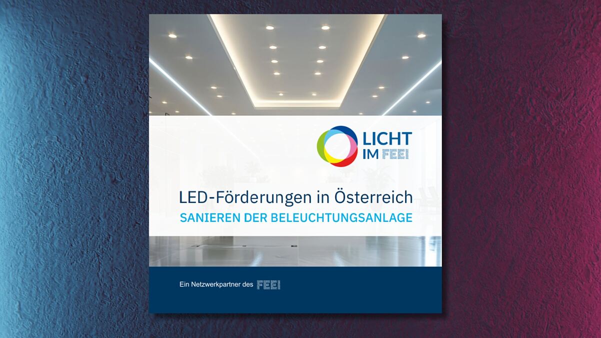 Folder LED-Förderungen in Österreich